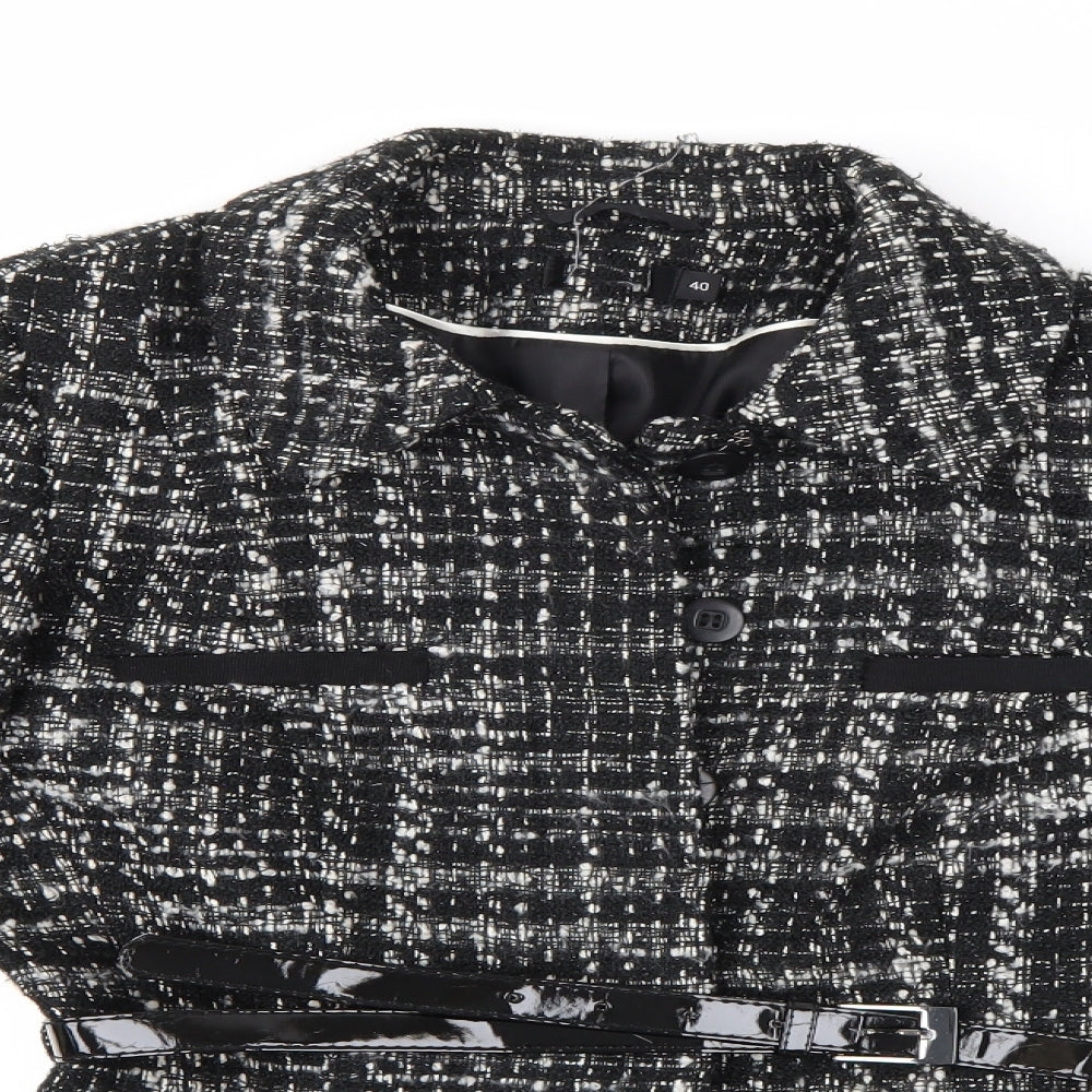 Preworn Womens Black   Jacket Coat Size 12