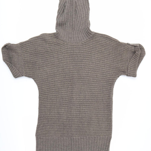 Marks and Spencer Womens Brown  Knit Jumper Dress  Size 16