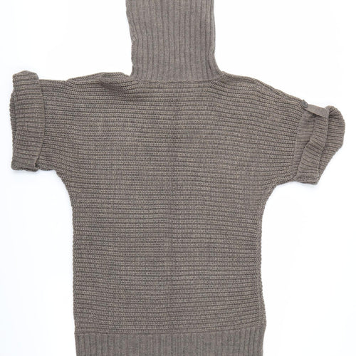 Marks and Spencer Womens Brown  Knit Jumper Dress  Size 16