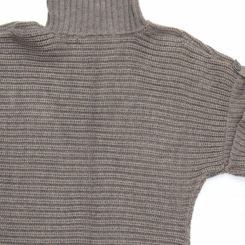 Marks and Spencer Womens Brown  Knit Jumper Dress  Size 16
