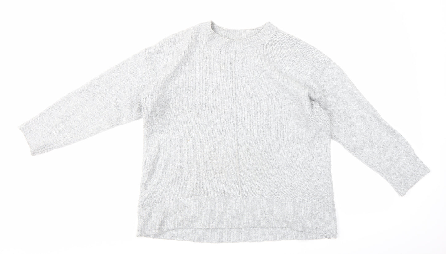 George Womens Grey  Knit Pullover Jumper Size M