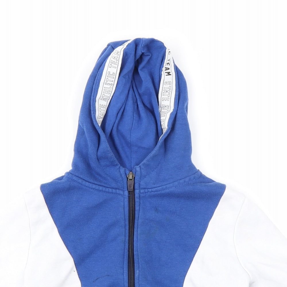 Primark Boys Blue   Full Zip Hoodie Size 2-3 Years