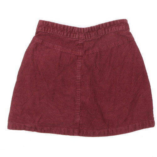 Denim Co Womens Purple  Corduroy Mini Skirt Size 8
