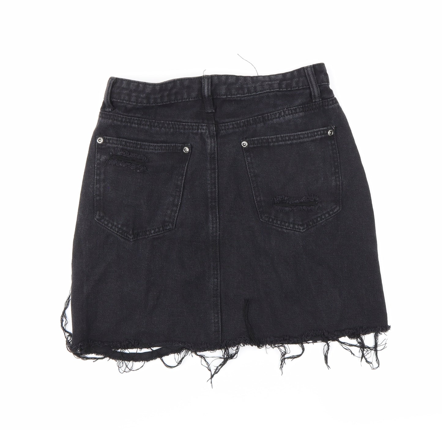 Boohoo Womens Blue  Denim Mini Skirt Size 6