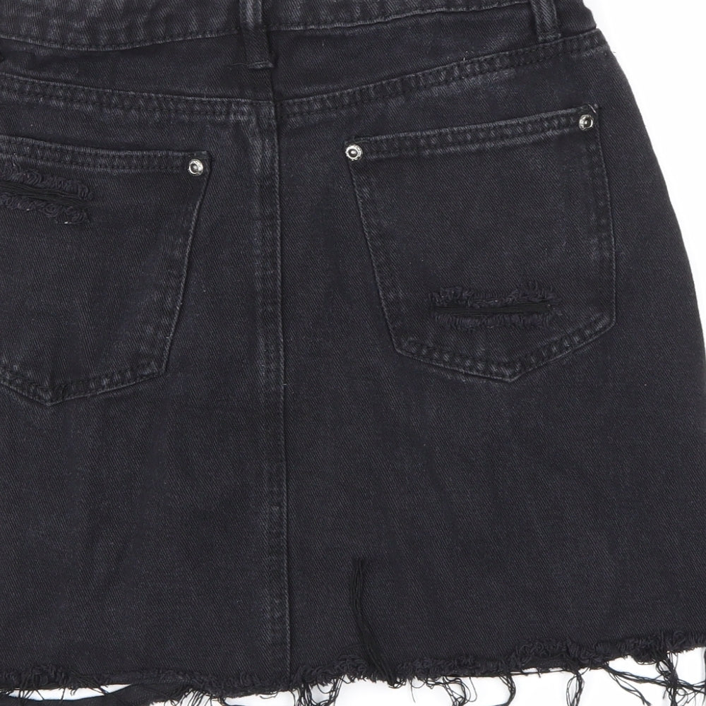 Boohoo Womens Blue  Denim Mini Skirt Size 6