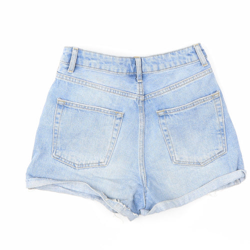 Topshop Womens Blue  Denim Hot Pants Shorts Size 6