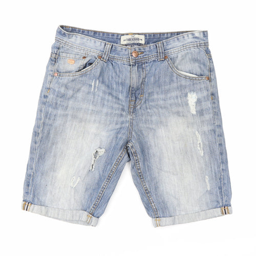 Threadbare Mens Blue  Denim  Shorts