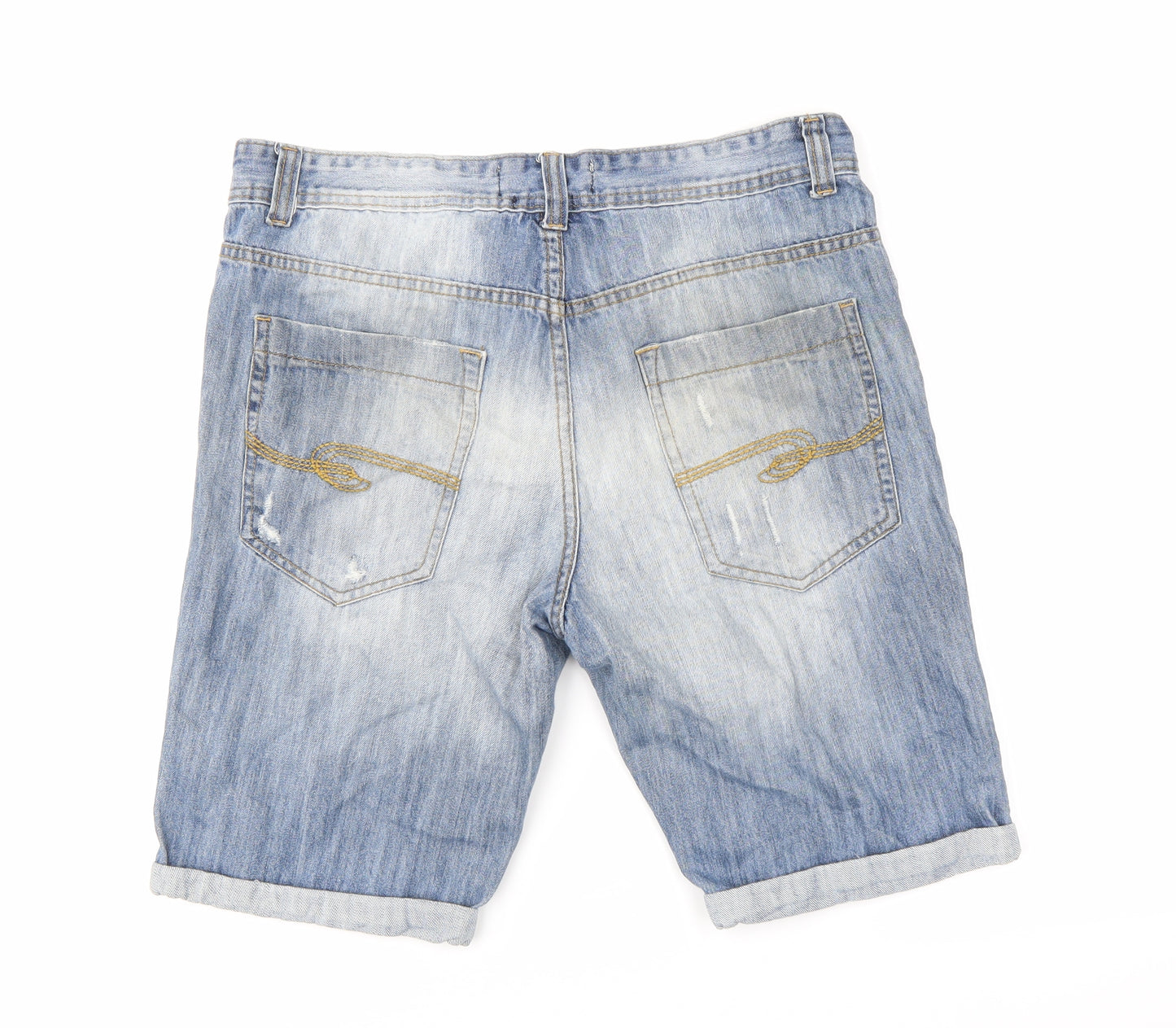 Threadbare Mens Blue  Denim  Shorts