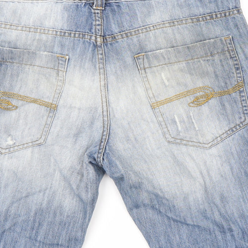 Threadbare Mens Blue  Denim  Shorts