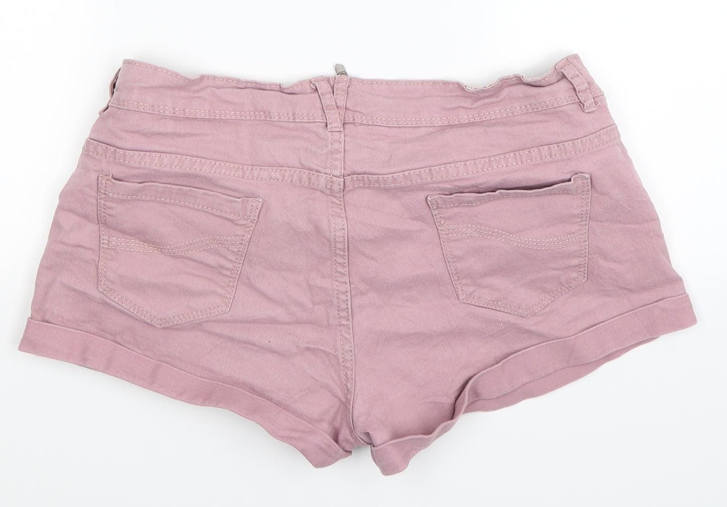 Denim Co Womens Pink  Denim Hot Pants Shorts Size 14