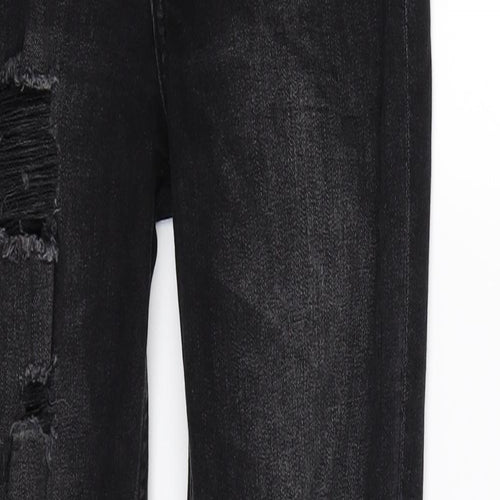 H&M Womens Black  Denim Skinny Jeans Size 8 L30 in
