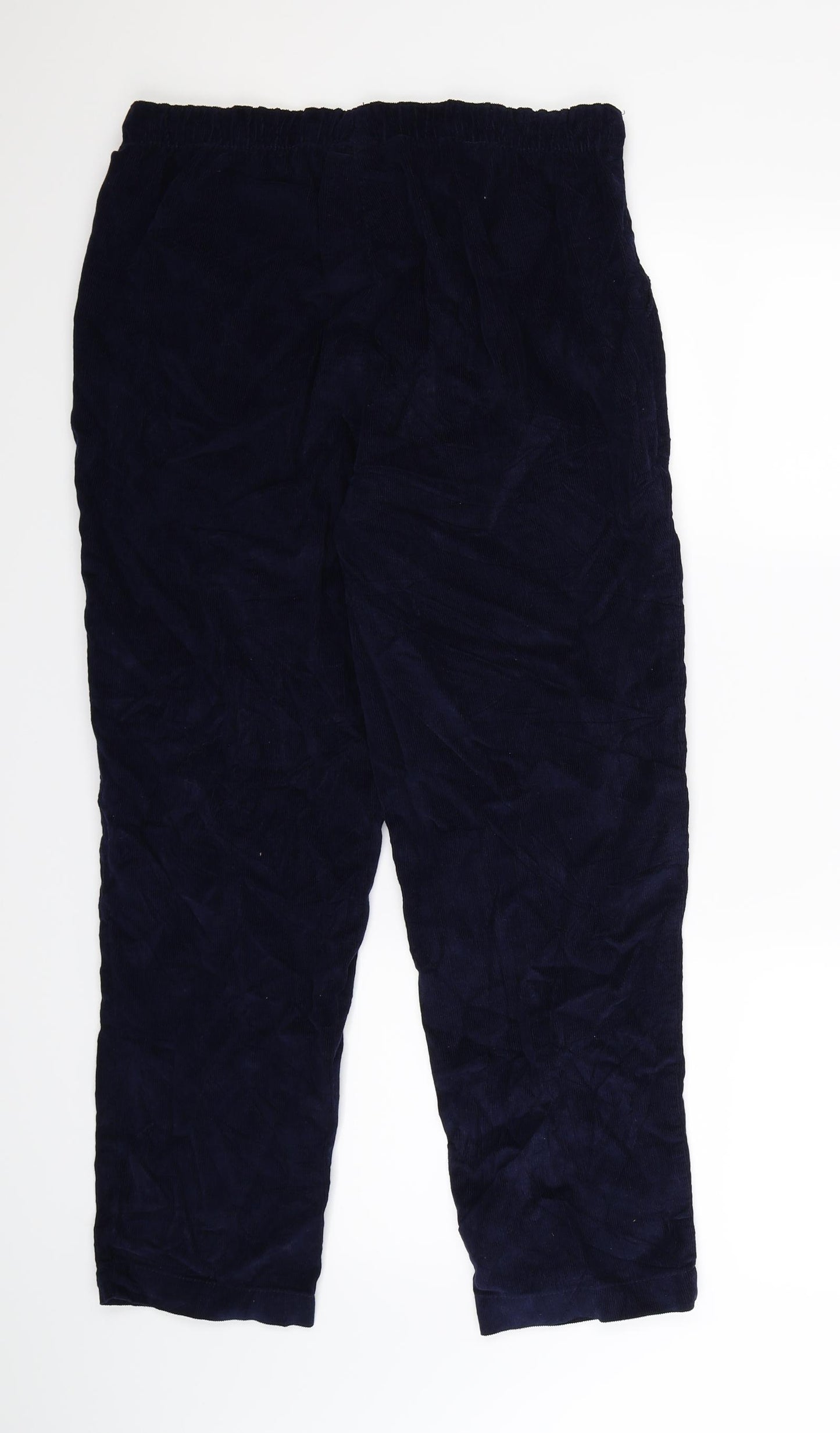 Damart Womens Blue  Corduroy Trousers  Size 14 L27 in