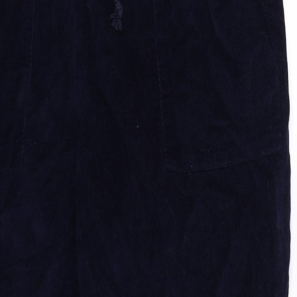 Damart Womens Blue  Corduroy Trousers  Size 14 L27 in
