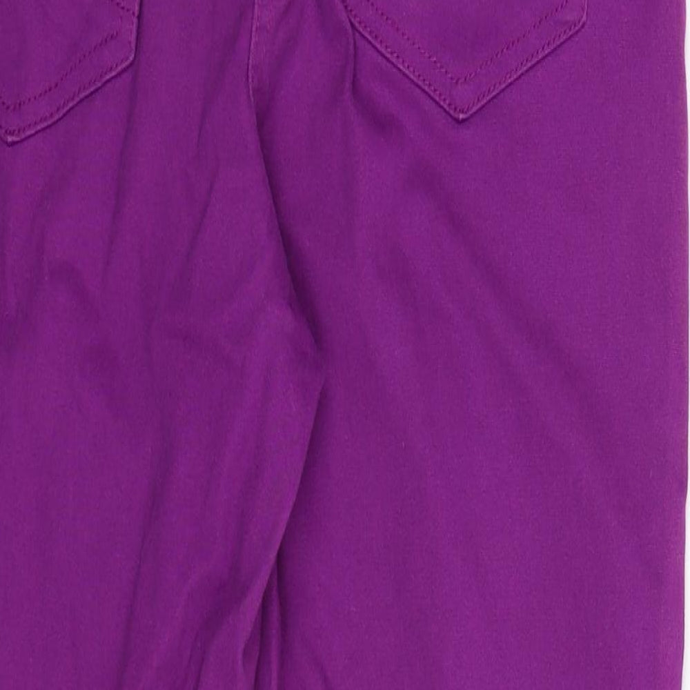 Soon Womens Purple  Denim Straight Jeans Size 10 L25 in