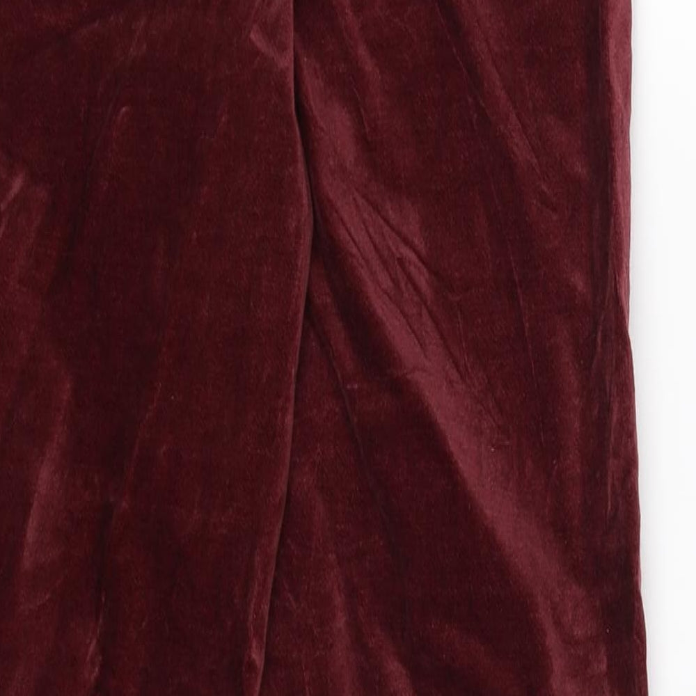 Marks and Spencer Womens Purple   Trousers  Size 8 L25 in