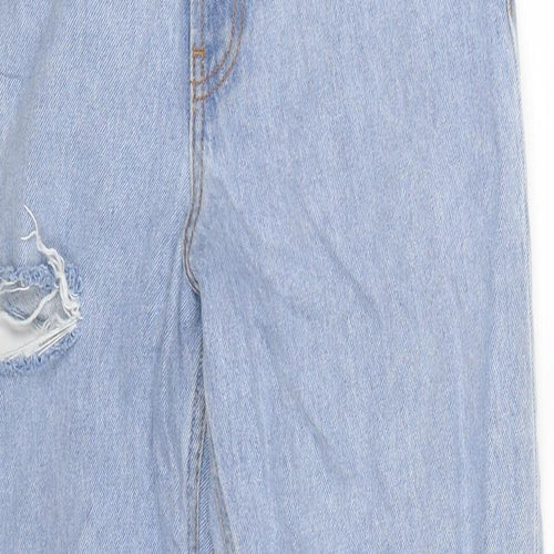 Preworn Womens Blue  Denim Straight Jeans Size 10 L27 in