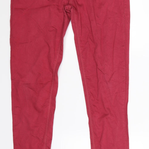 Denim Co Womens Pink  Denim Jegging Jeans Size 12 L31 in