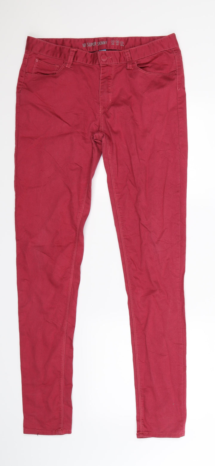 Denim Co Womens Pink Denim Jegging Jeans Size 12 L31 in