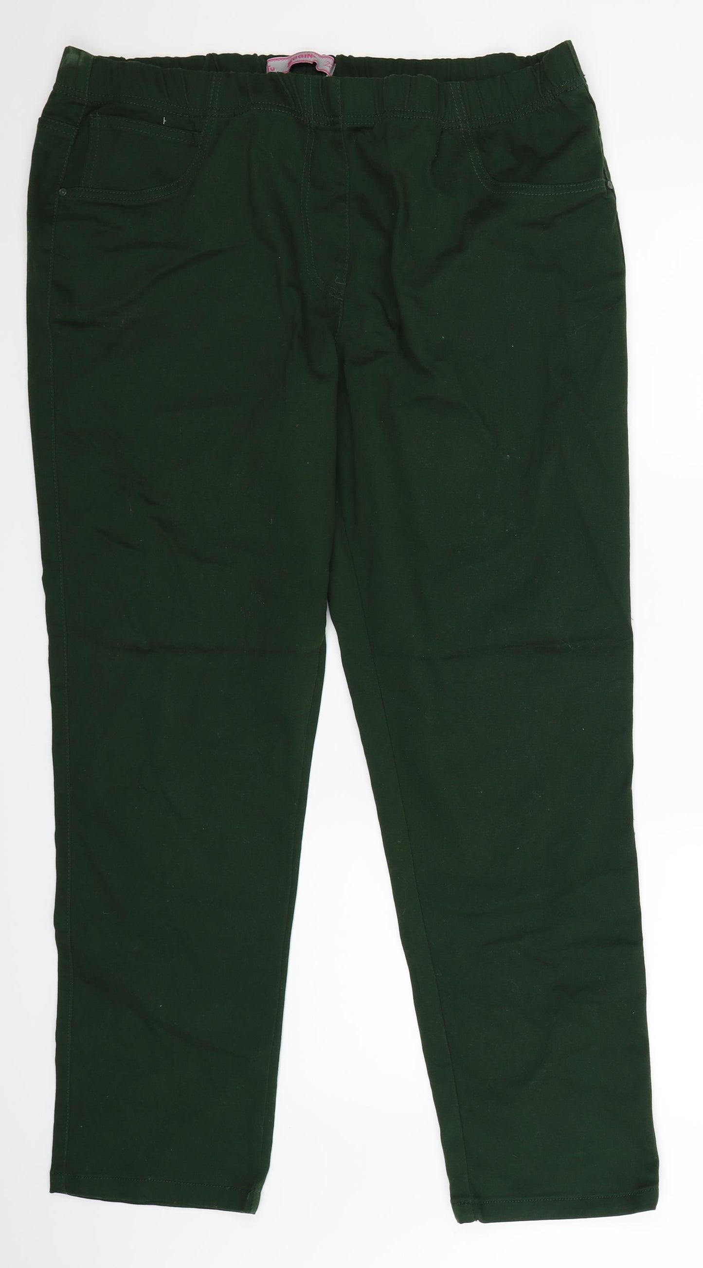 TU Womens Green  Denim Jegging Jeans Size 22 L31 in