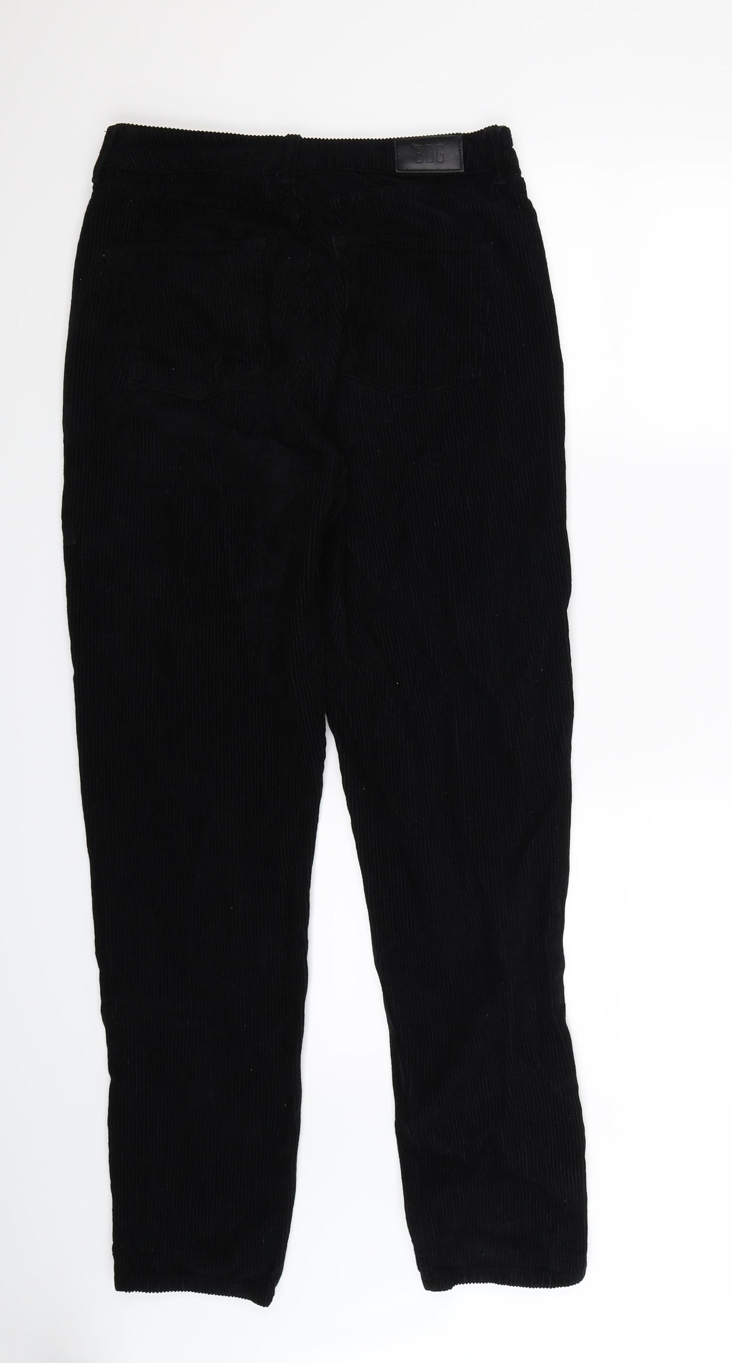 BDG Womens Black  Corduroy Trousers  Size 8 L32 in