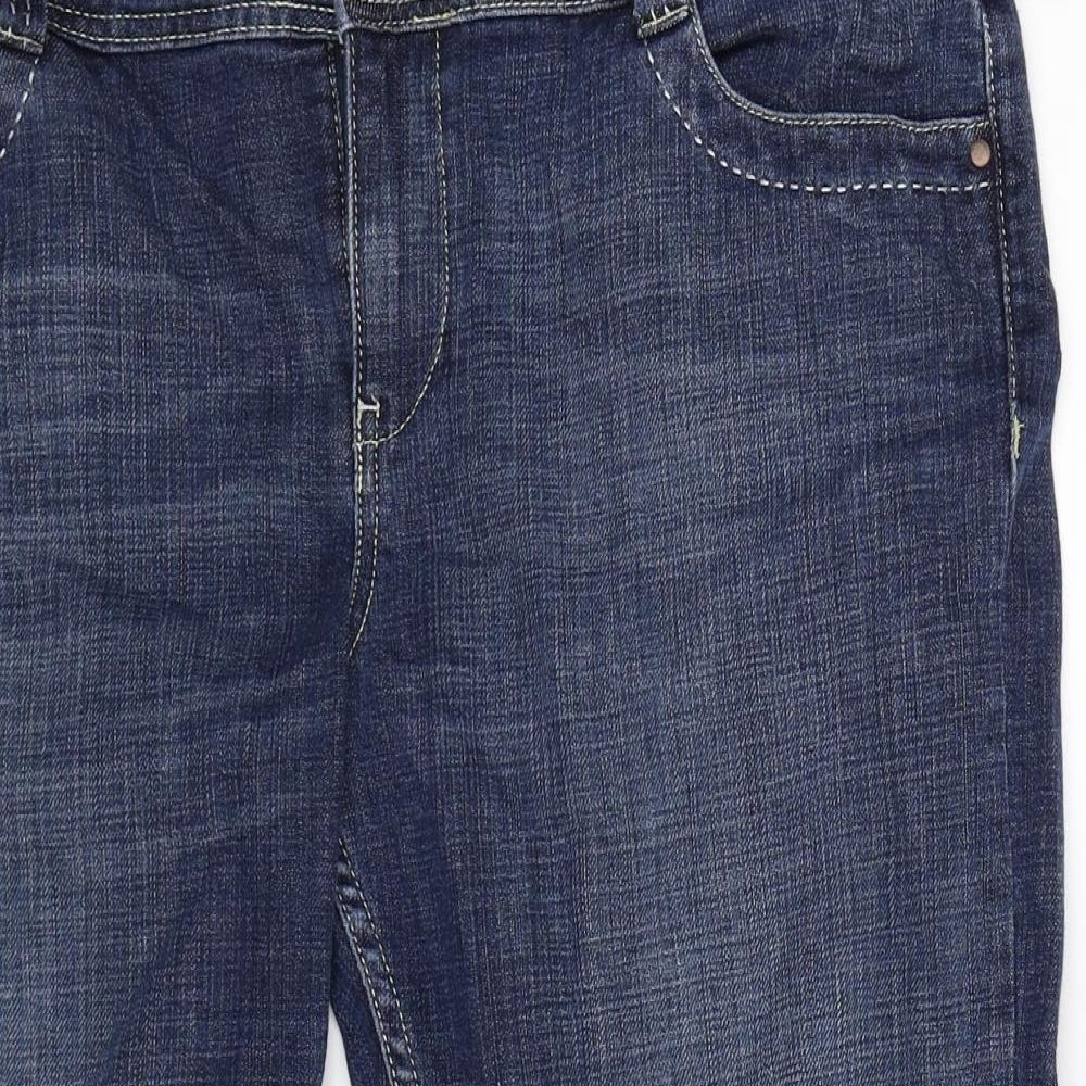 Marks and Spencer Womens Blue  Denim Bermuda Shorts Size 18