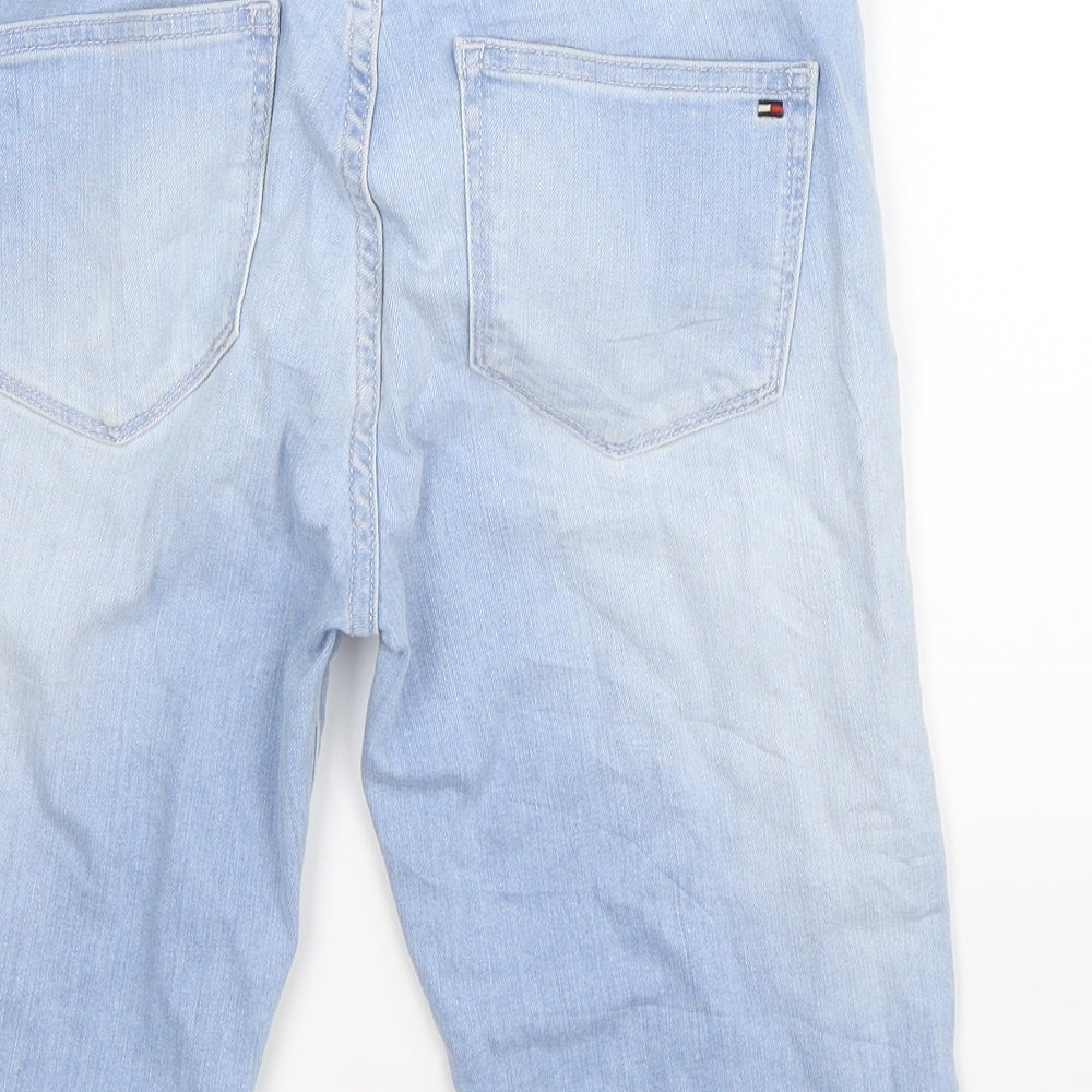 Tommy Hilfiger Womens Blue  Denim Bermuda Shorts Size 8