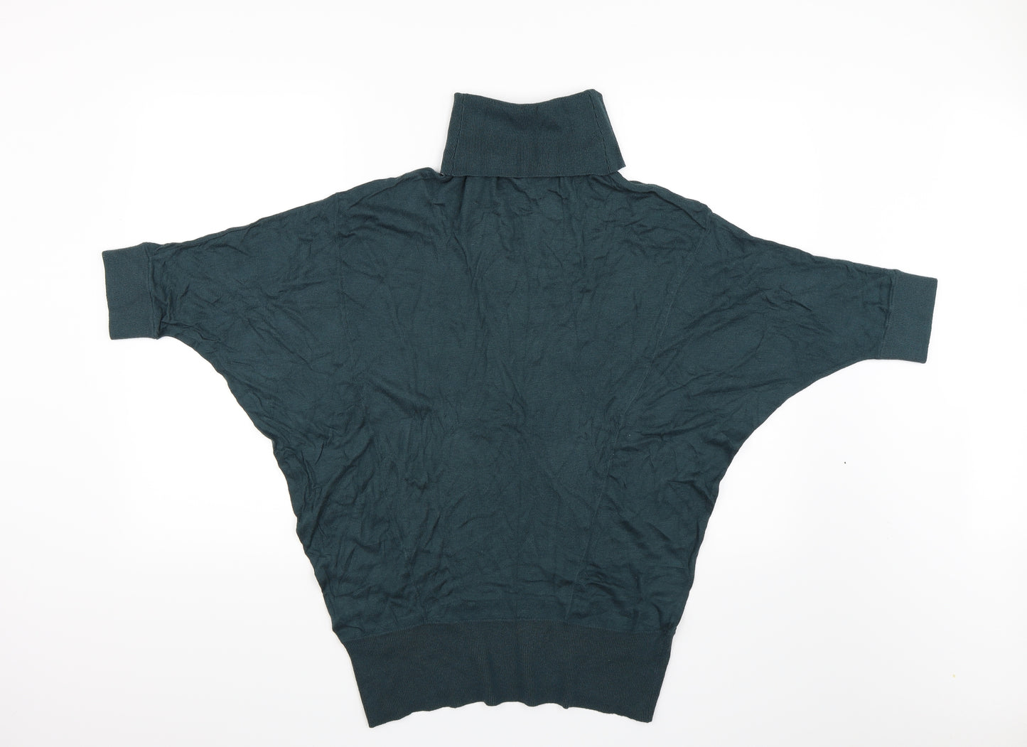 Warehouse Womens Green   Pullover Jumper Size 14  - Batwing