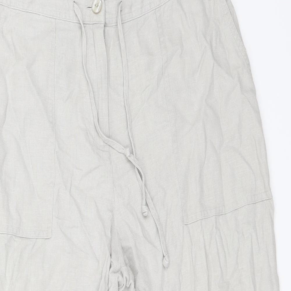 NEXT Womens Beige   Chino Shorts Size 12 - 3/4 leg