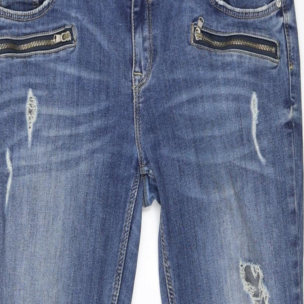 River Island Womens Blue   Skinny Jeans Size 16 L27.5 in