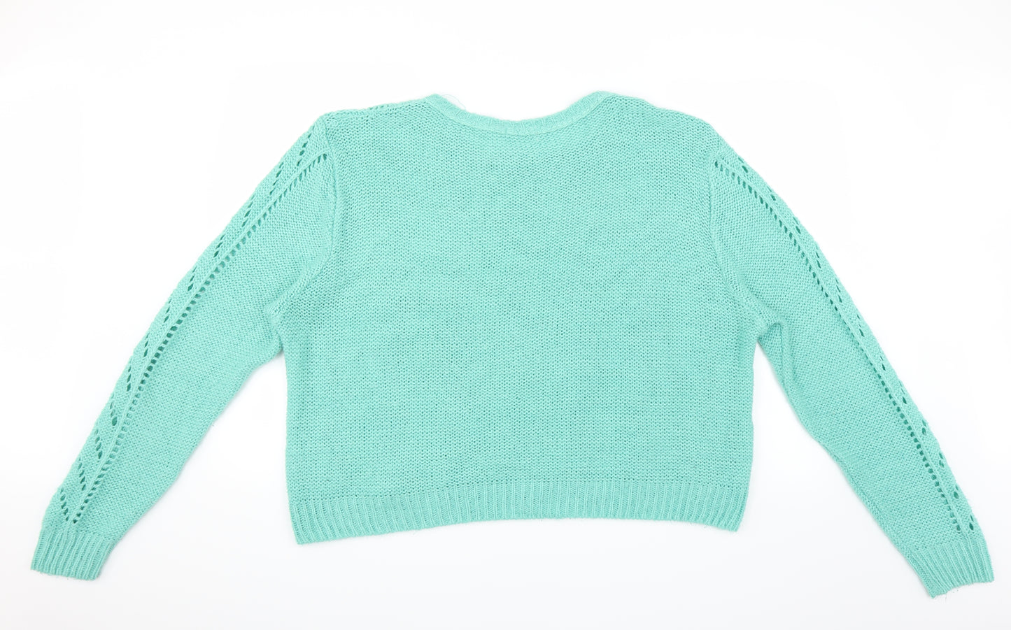 Nastygal Womens Green  Knit Pullover Jumper Size M
