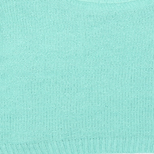 Nastygal Womens Green  Knit Pullover Jumper Size M