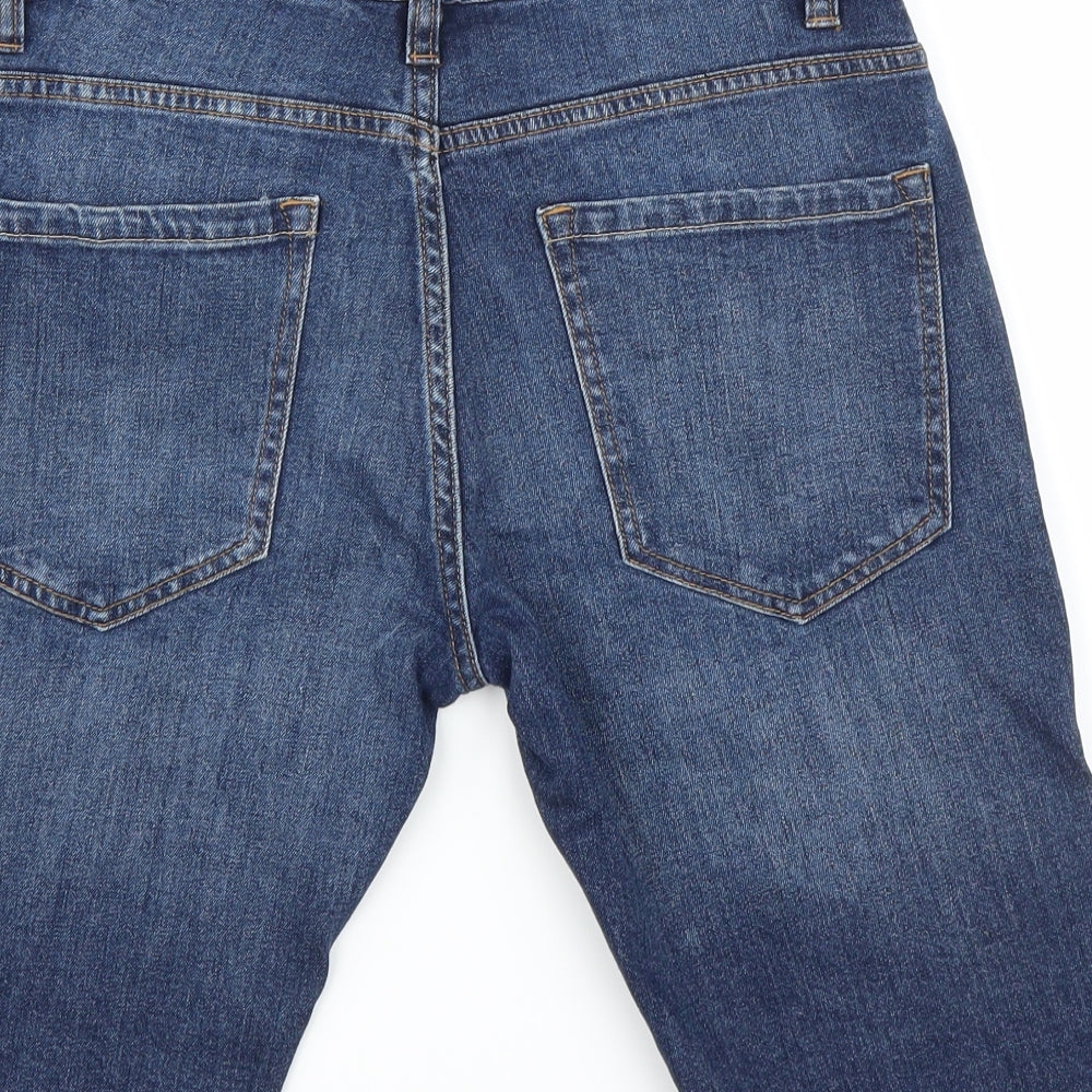 NEXT Mens Blue  Denim Chino Shorts Size 30