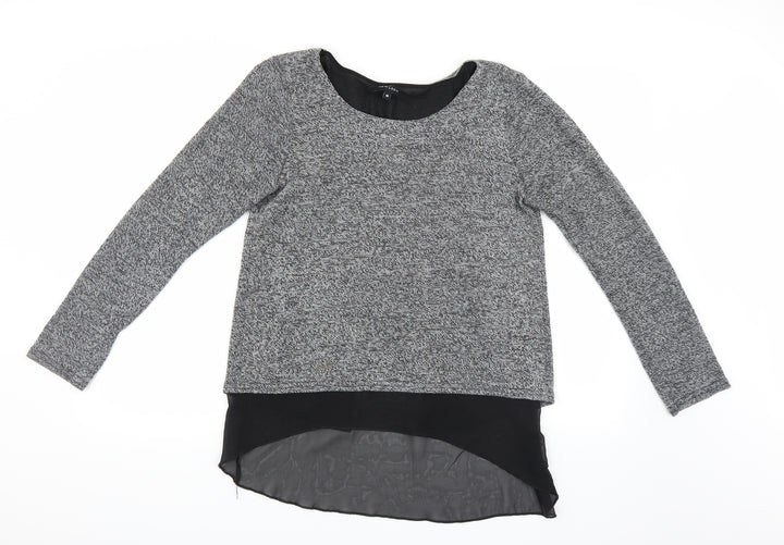 New Look Womens Grey Pullover Jumper Size M