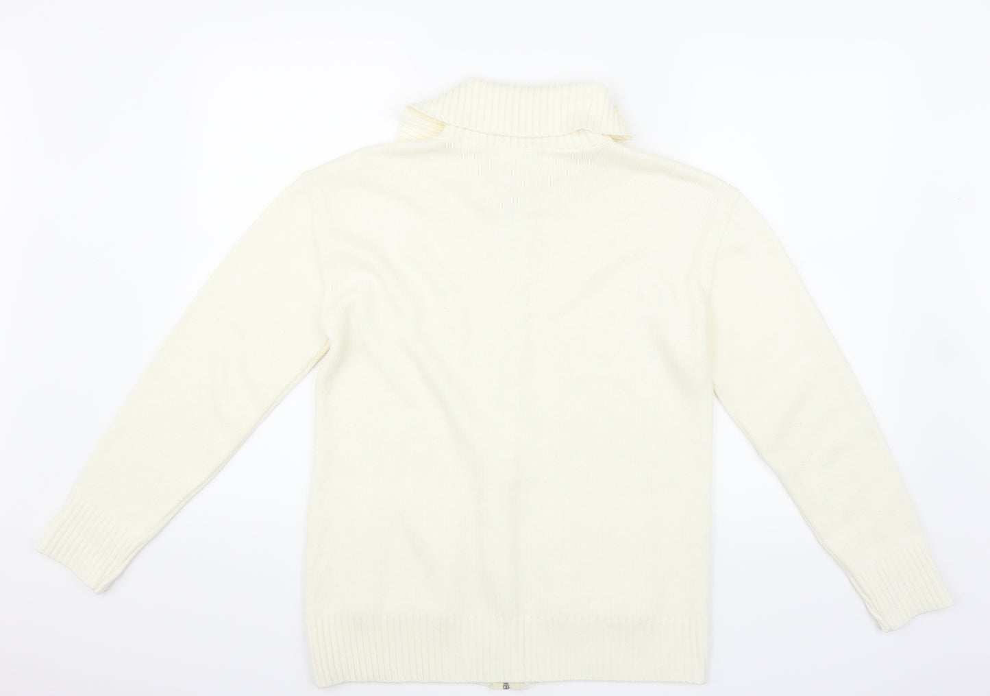 Choice Collection Womens Ivory  Knit Cardigan Jumper Size S