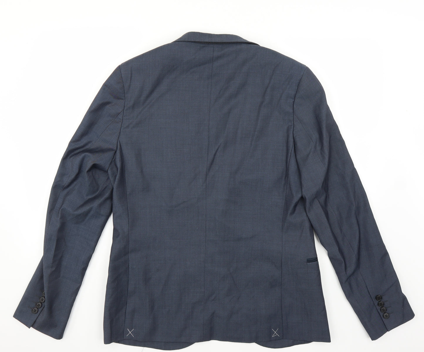 Topman Mens Blue   Jacket Suit Jacket Size 42