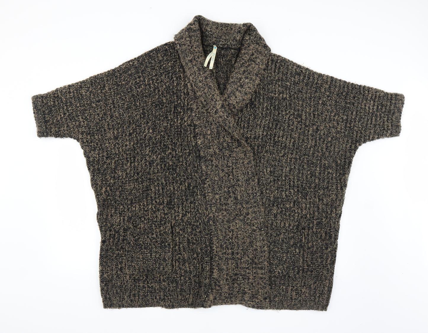 Blue Vanilla Womens Brown  Knit Cardigan Jumper Size S