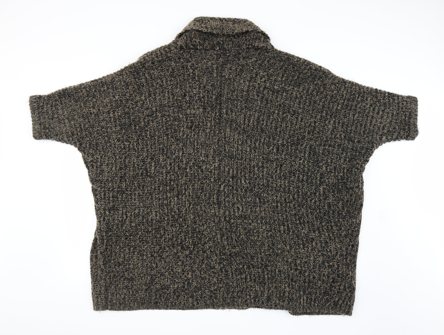 Blue Vanilla Womens Brown  Knit Cardigan Jumper Size S