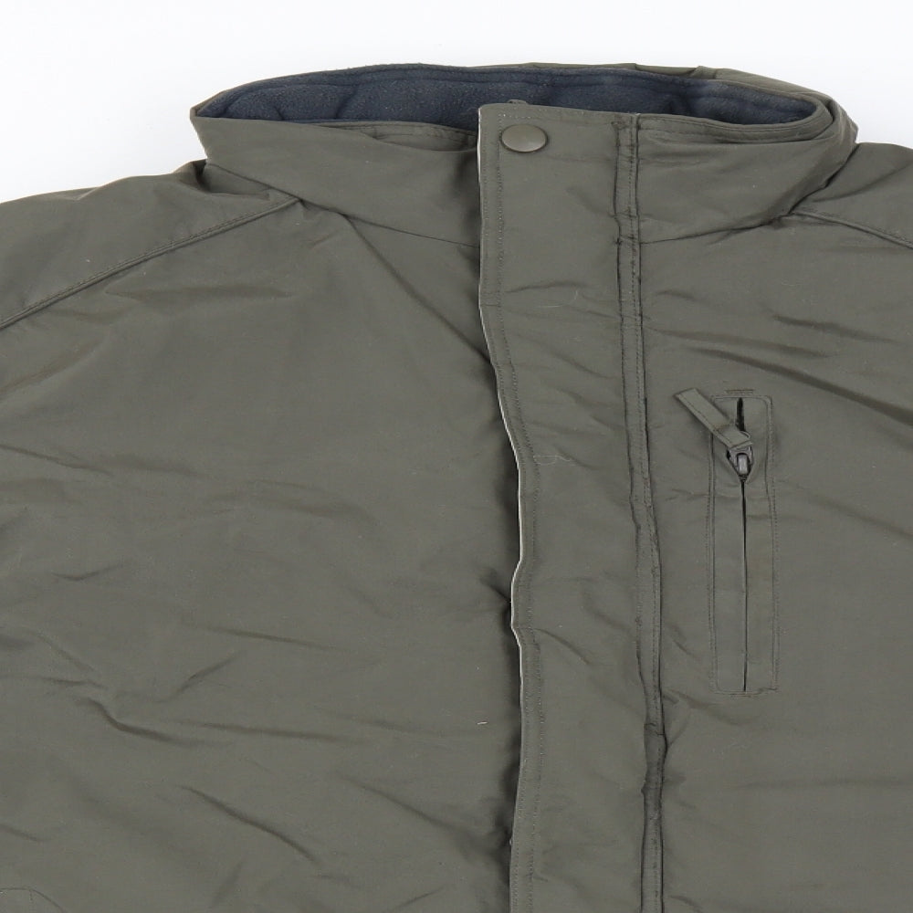 Magneto Mens Green   Puffer Jacket Coat Size 2XL