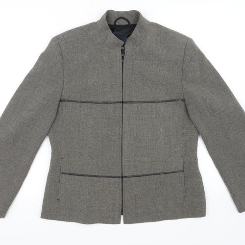 Bianca Womens Brown   Jacket Blazer Size 12