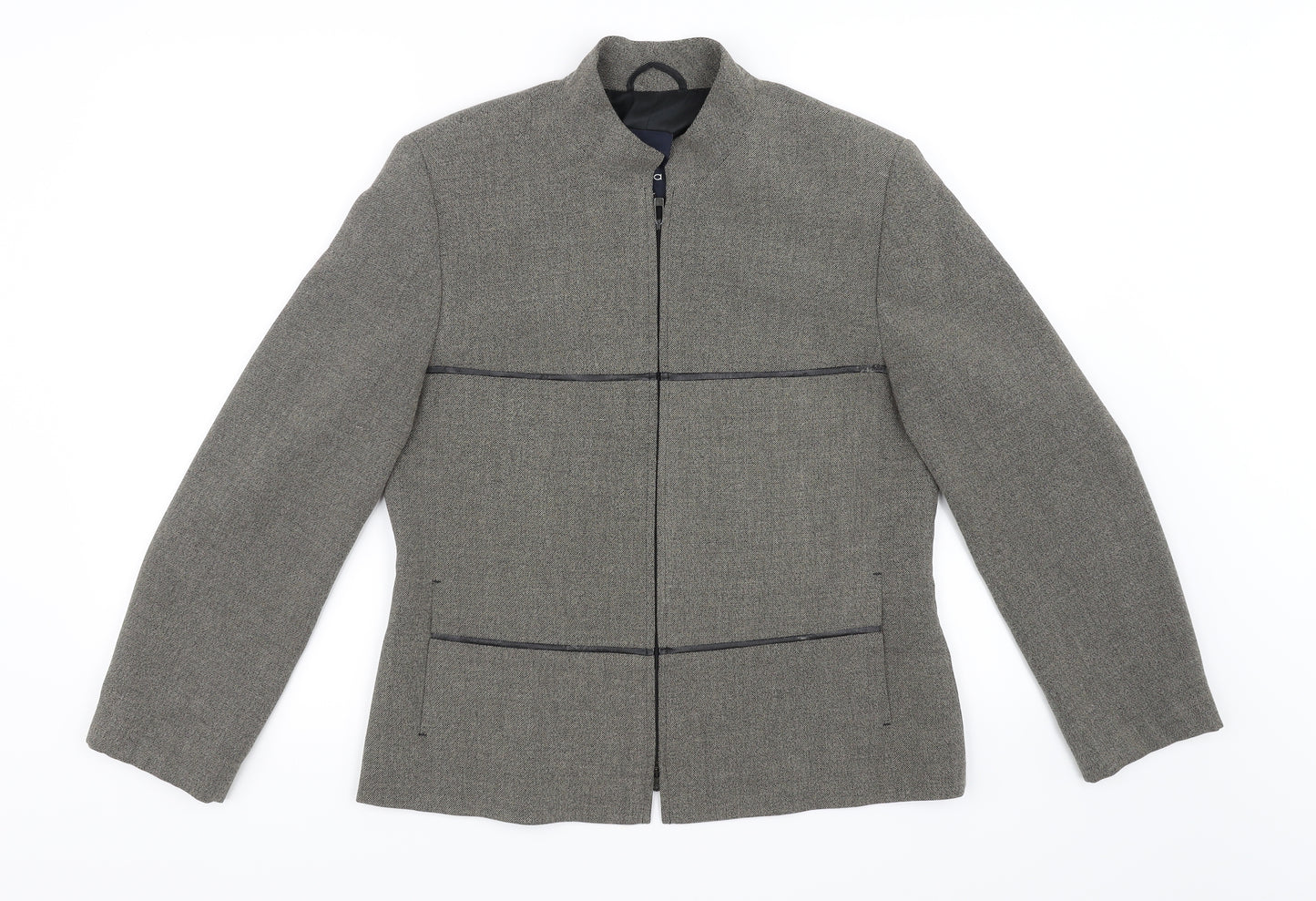 Bianca Womens Brown   Jacket Blazer Size 12