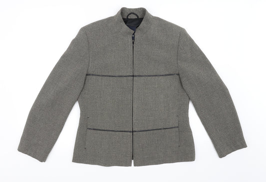 Front view of Bianca women’s brown jacket blazer, size UK 12