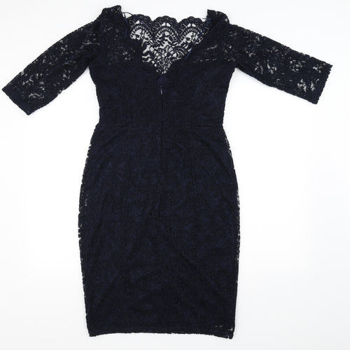 NEXT Womens Blue Floral  Fit & Flare  Size 12