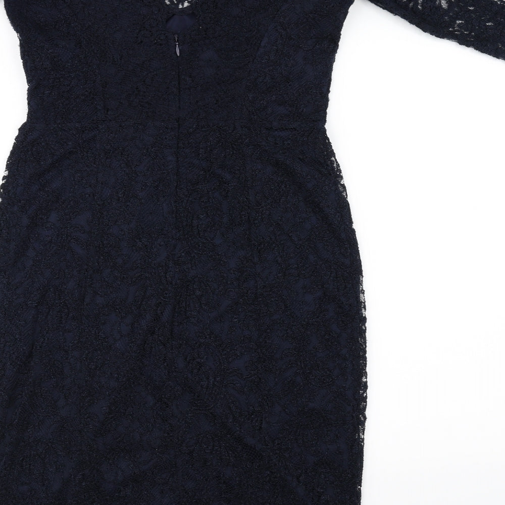 NEXT Womens Blue Floral  Fit & Flare  Size 12