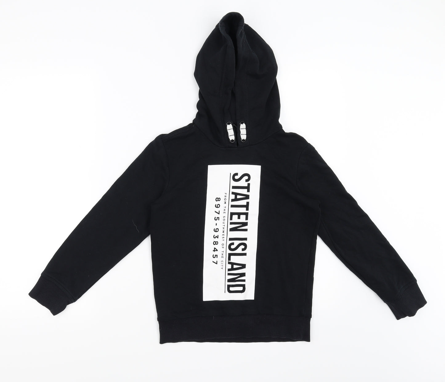 George Boys Black   Pullover Jumper Size 8-9 Years