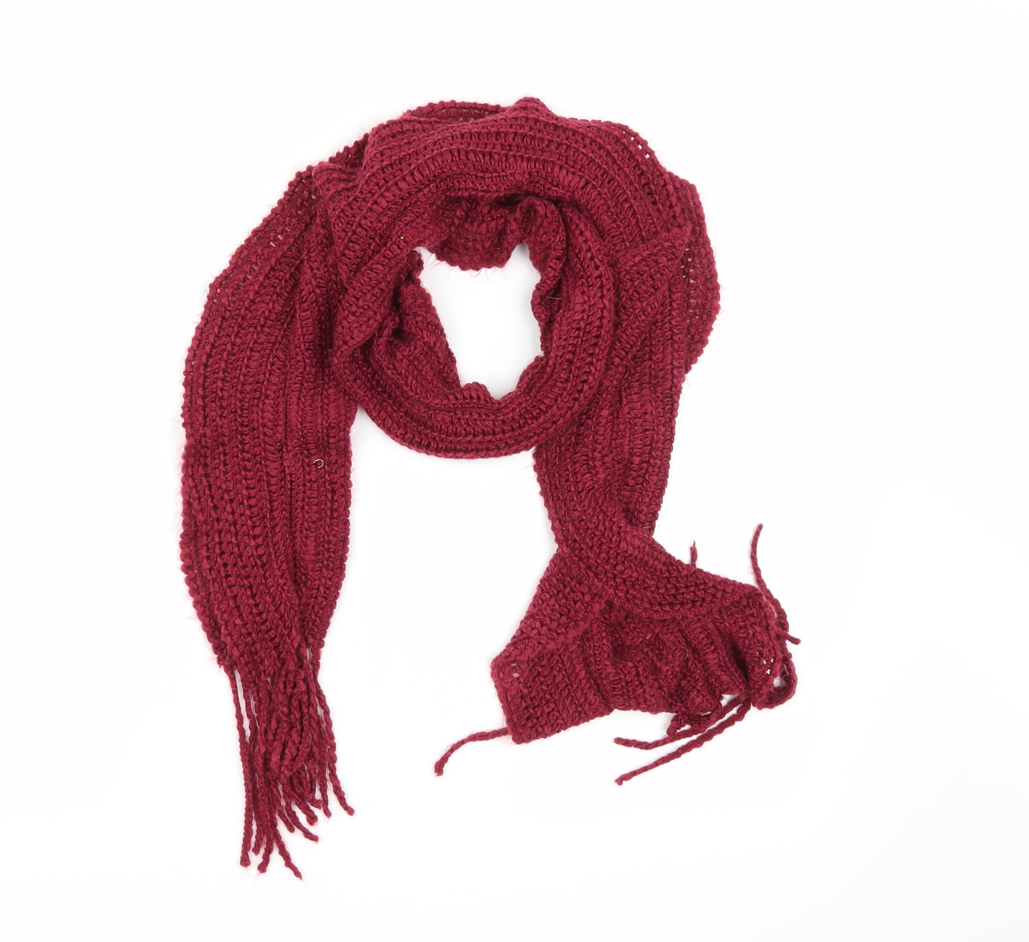 Preworn Womens Pink  Knit  Scarf
