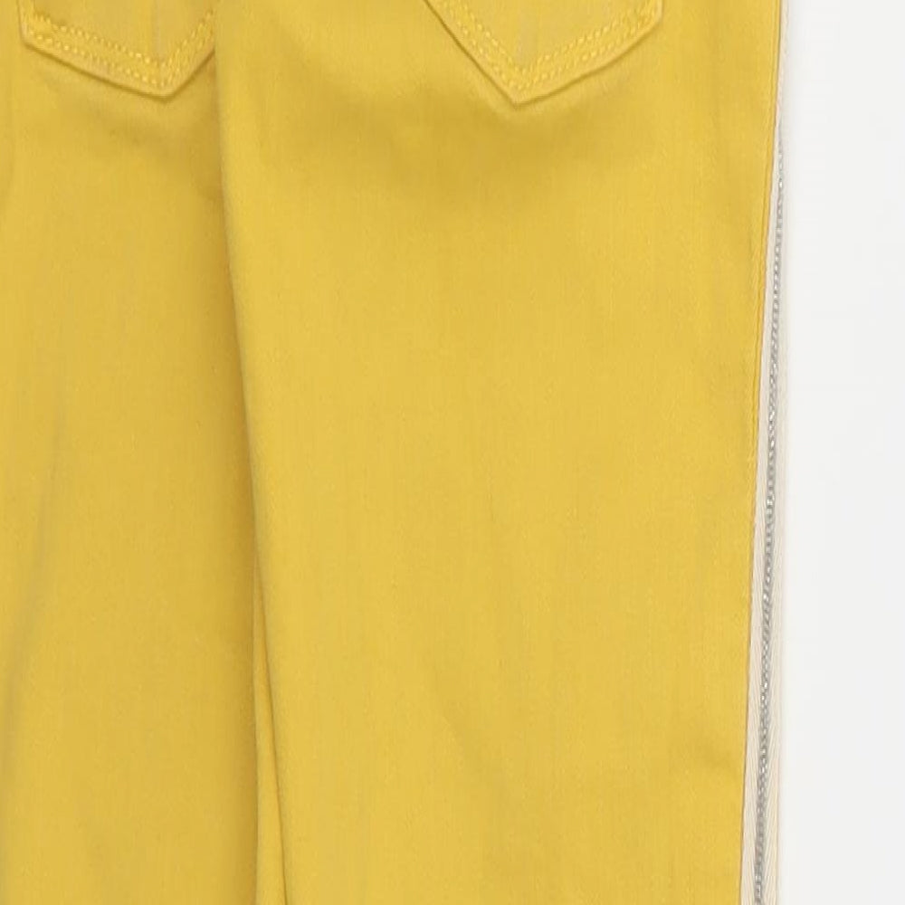 ZARA Girls Girls Yellow  Denim Skinny Jeans Size 9 Years