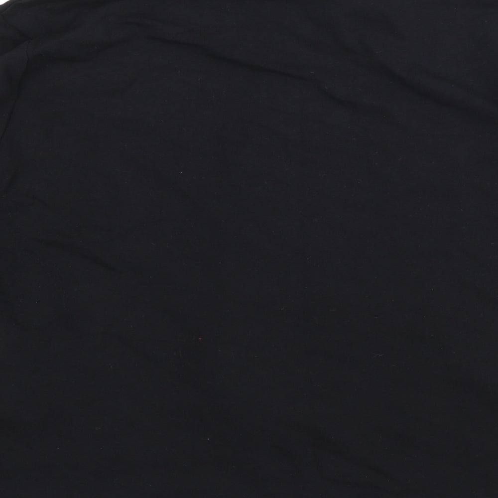 Marks and Spencer Womens Black  Jersey Full Zip Sweatshirt Size 18