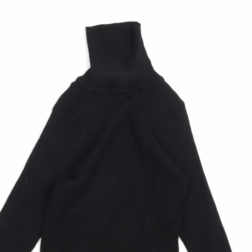 Brave Soul Womens Black  Knit Pullover Jumper Size M