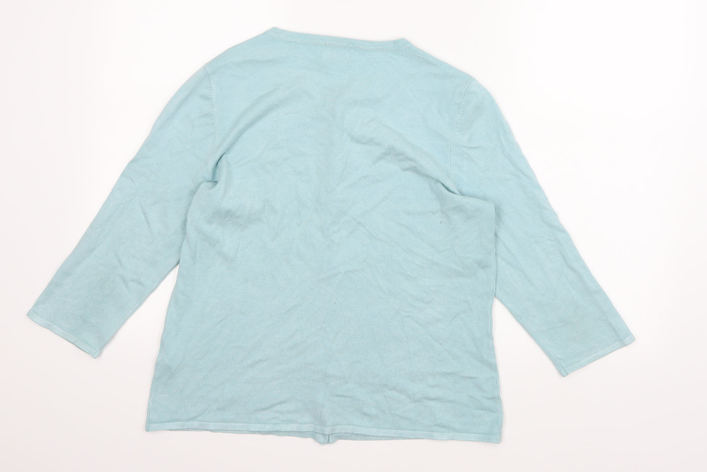 Eastex Womens Blue  Knit Cardigan Jumper Size 10