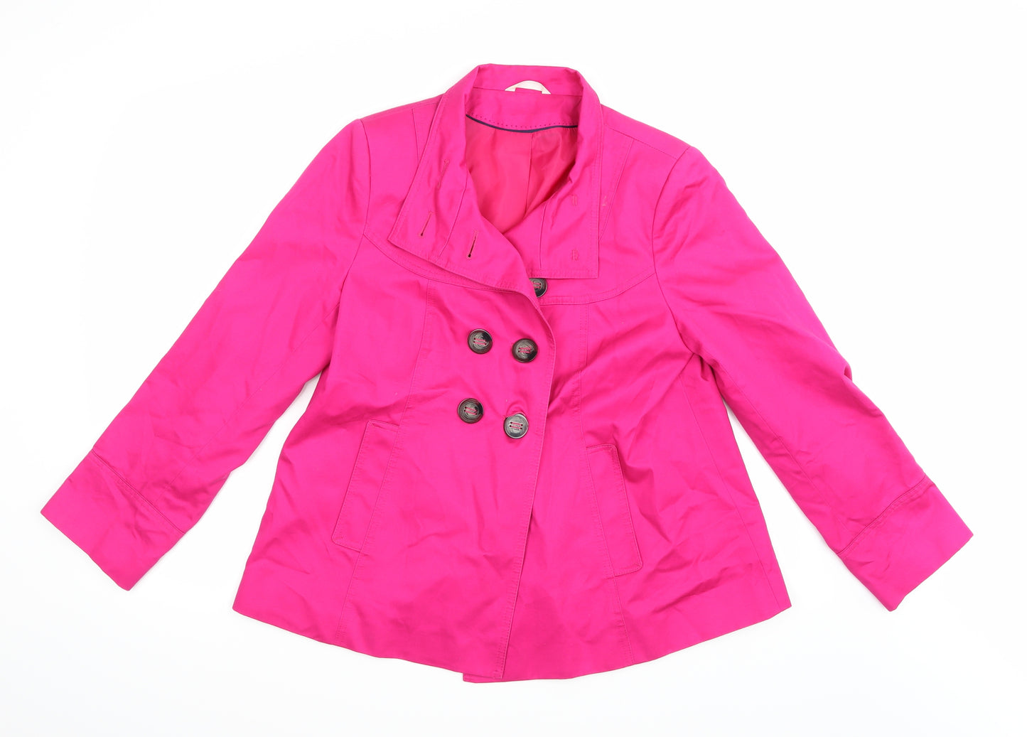 Marks and Spencer Womens Pink   Pea Coat Coat Size 12